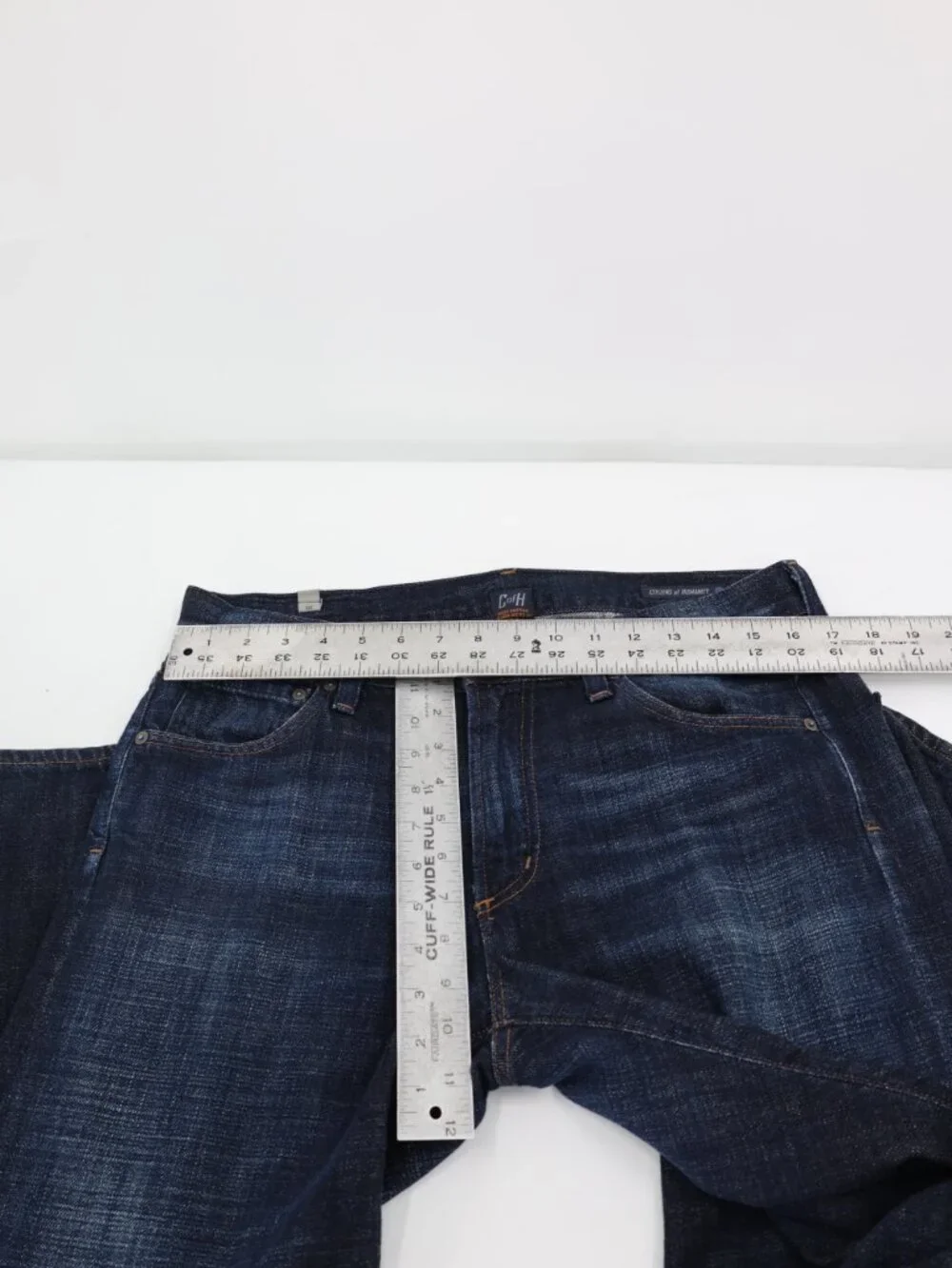 Citizens of Humanity Jeans Mens 33 L33.5 Blue Sid Straight Fit Denim Made in USA